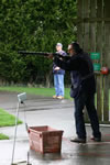 Martin Howeon the shooting range